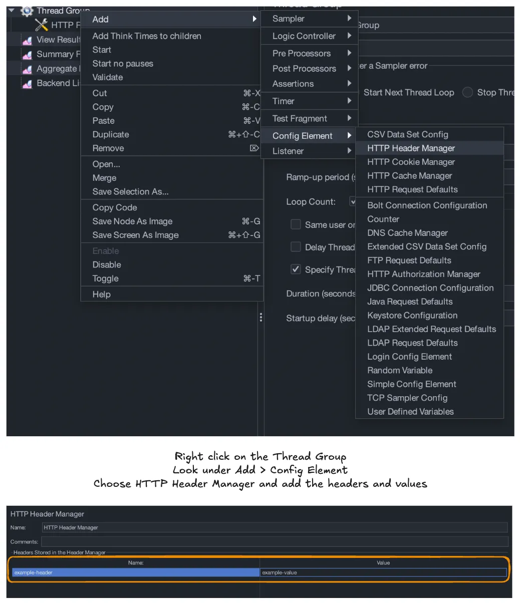 Header Manager screenshot